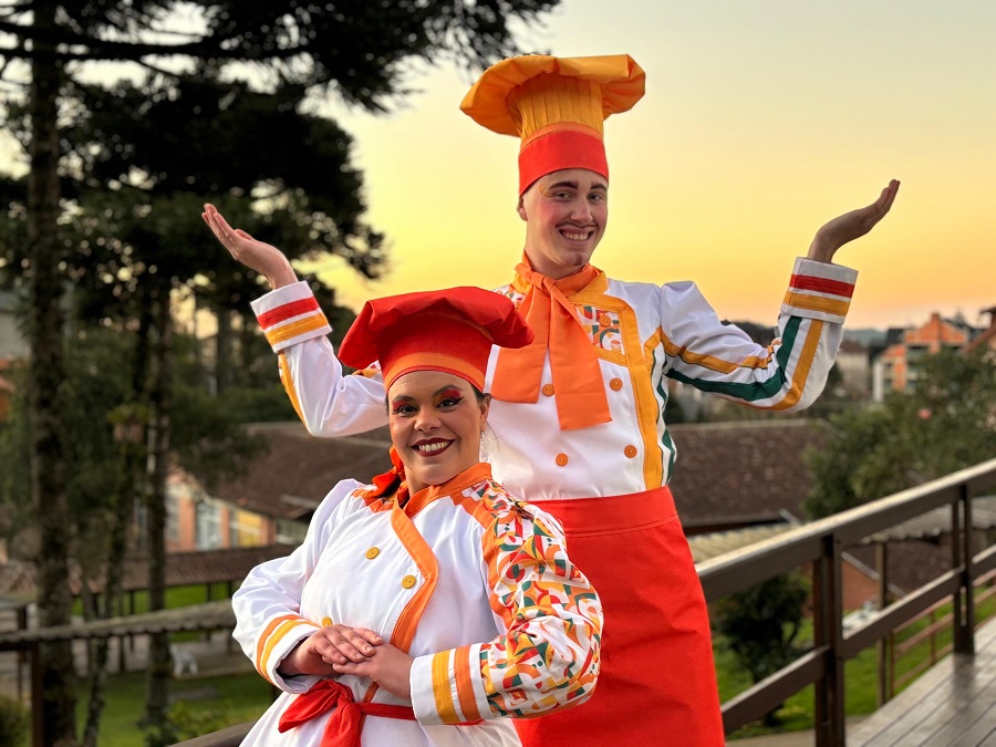 Foto: Personagens chef Maria Risoto e chef Canelone